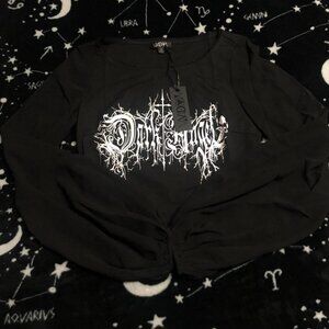 Dolls Kill Angel of Death Sleeve Top